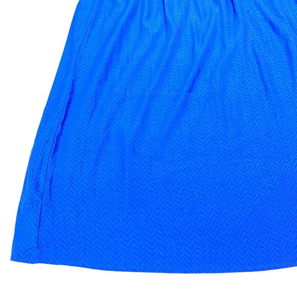 Skies Are Blue Dress Womens 3X Blue Lined Cinched Waist Round Neck Pullover - Picture 16 of 16